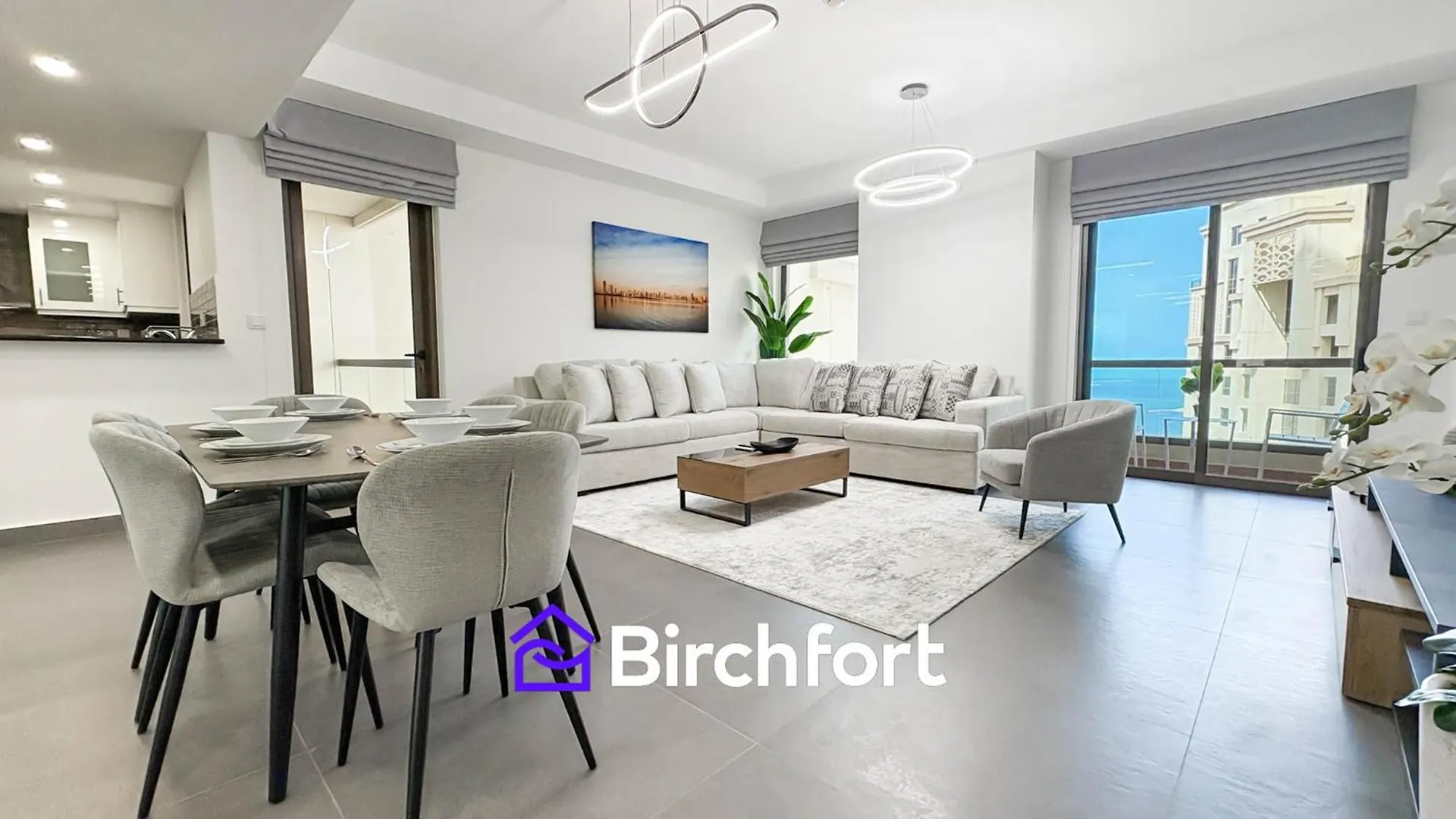 Modern Serenity Retreat In Jbr Dubai Apartment